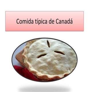 Comida típica de canadá slideshare