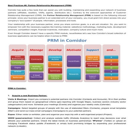 Comidor best practices - 7 Partner Network