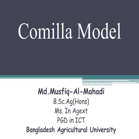 Comilla model