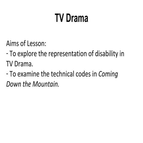 Coming Down The Mountain