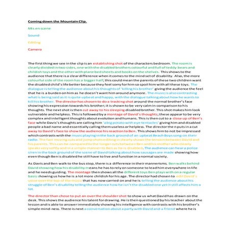 Coming down the mountain clip 