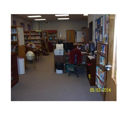 Coming into library left door