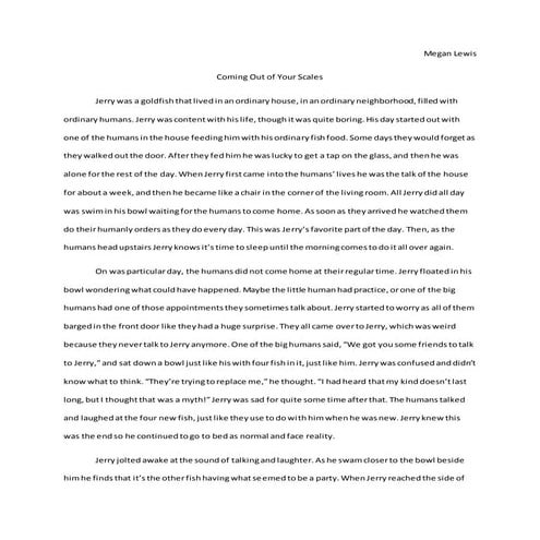 Coming Out of Your Scales