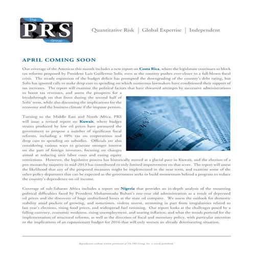About The PRS Group | PDF