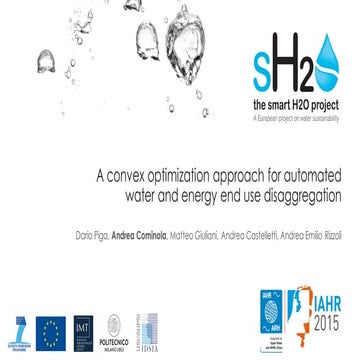 A convex optimization approach for automated water and energy end use disaggr...