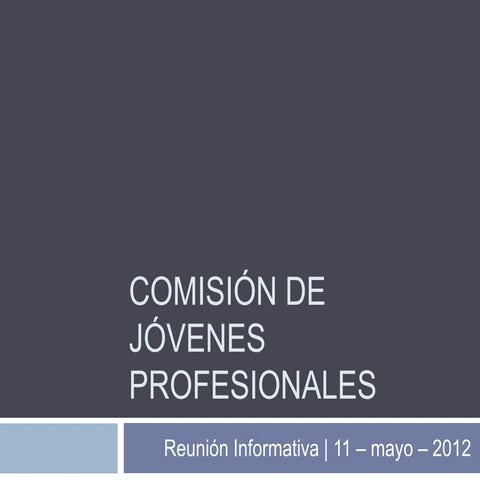 Comisión de jóvenes profesionales
