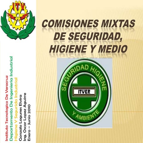 Comisiones mixtas de seguridad, higiene y medio