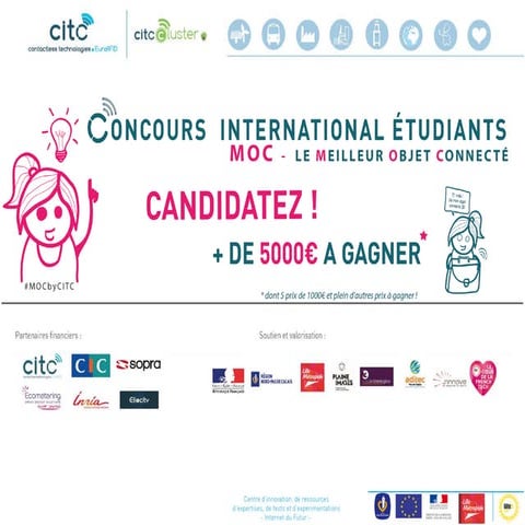 Présentation concours du meilleur objet connecté #MOC 2014 by CITC @eurarfid ...