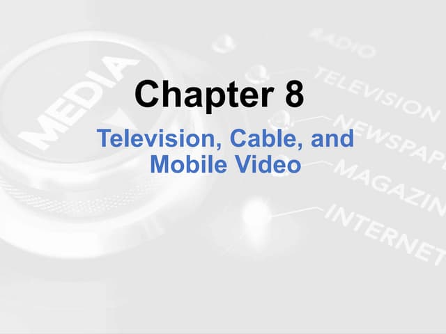 WCC-COMM 101-Chapter #8 TV (fall '22) LUTHER