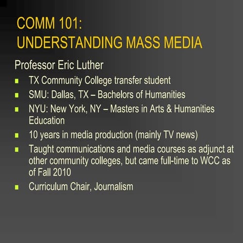 COMM 101-INTRO-WCC
