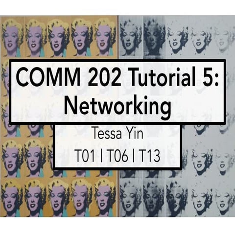 Tessa Yin - Tutorial 5: Networking 
