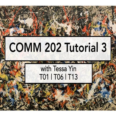 Tessa Yin - Tutorial #3 