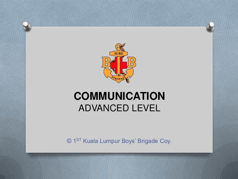 Lesson 1 Introduction - Communication