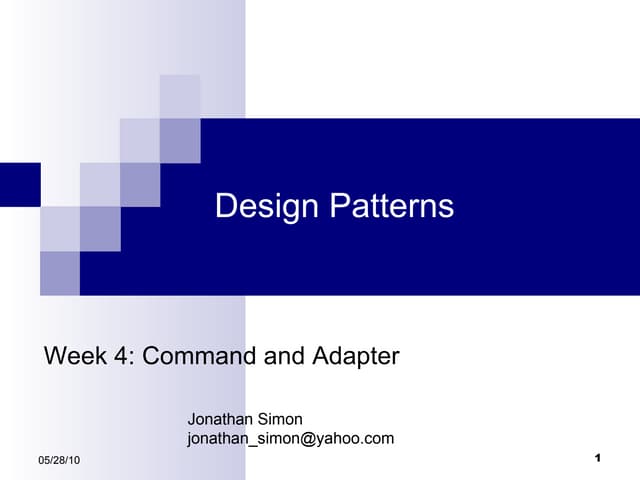 Command and Adapter Pattern