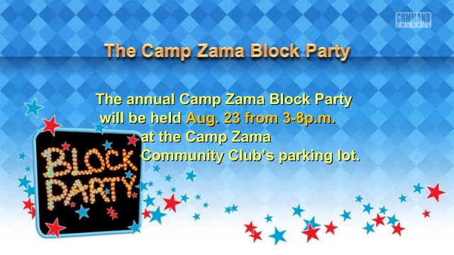 Command Channel Slides Week Between...