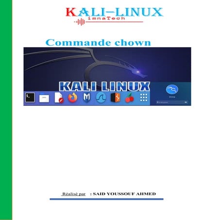 Utilisation de commande chown dans kali linux | PDF