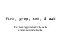 Unix command-line tools
