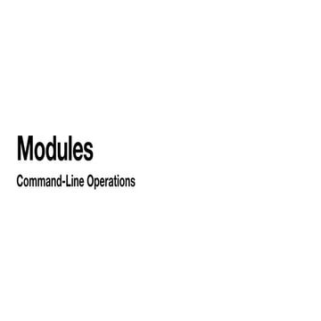 Comprehensive Guide to Java Modules and Command-Line Operations | PDF