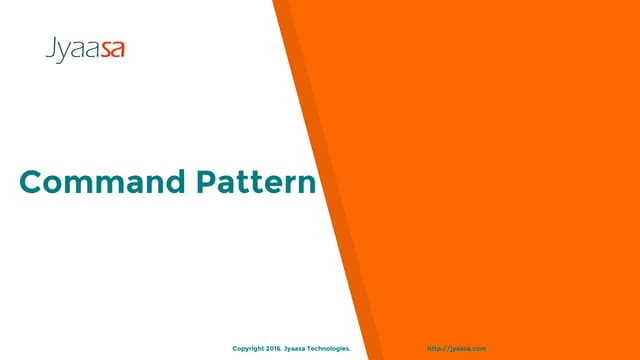 Command Pattern in Ruby