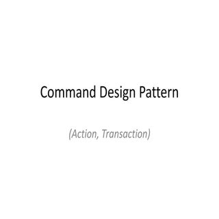 Command Pattern