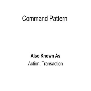 Command Pattern
