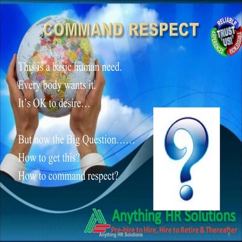 The Respect Basics -Respect begets respect | PPT