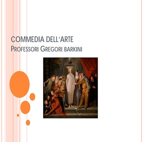 Commedia dell'Arte | PDF