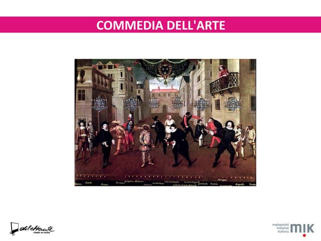 Commedia dell'arte - scenariusz prezentacji | PDF