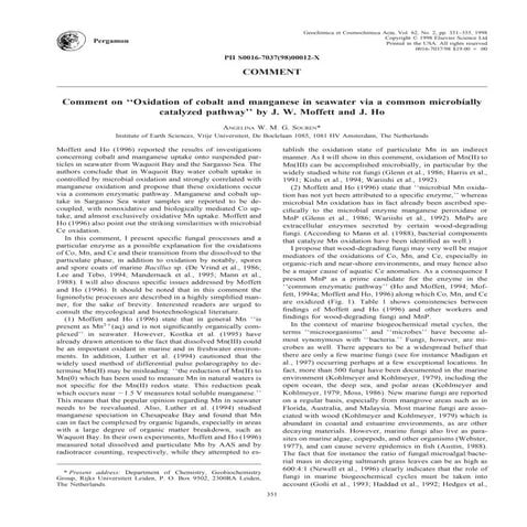 Comment on previous publication