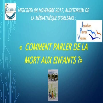 Yves Alphé : Colloque comment parler de la mort aux enfants | PPTX