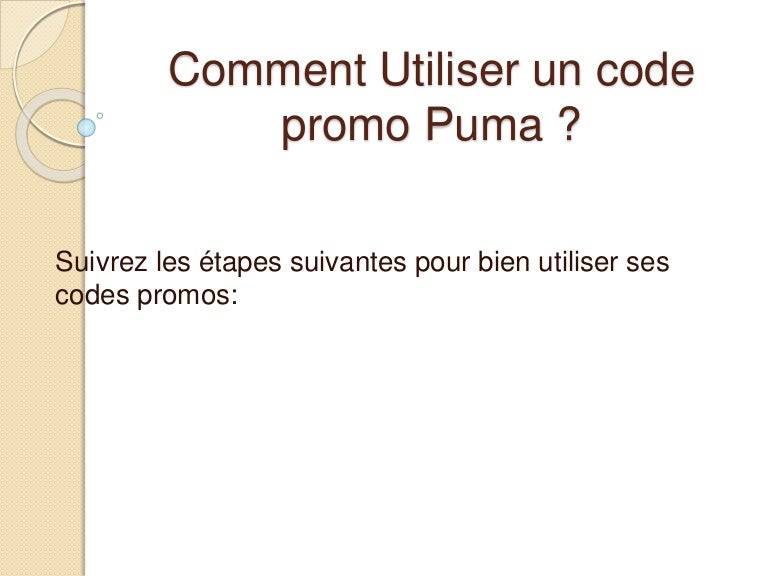 code promo puma livraison offerte