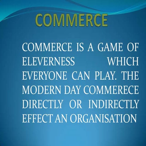 Commerce