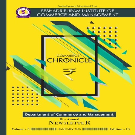 Commerce Chronicle - Bi Annual Newsletter of Seshadripuram Institute of ...