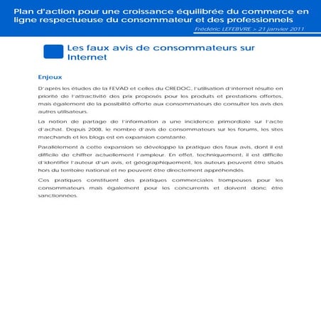Plan d'action pour le commerce en ligne