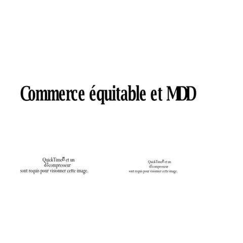 Commerce équitable et MDD