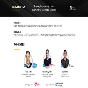 Estrategias para mejorar eCommerce con el CRM