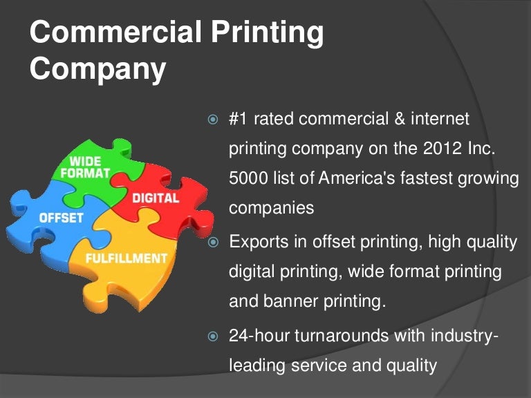 Commercial Printing Company NY