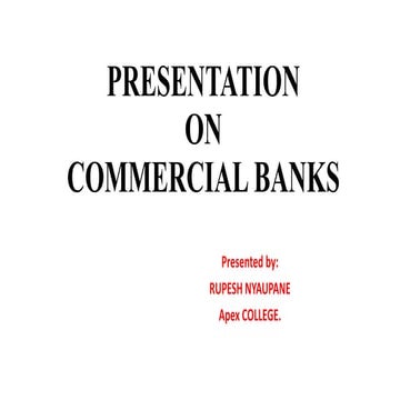 Commercial Banks