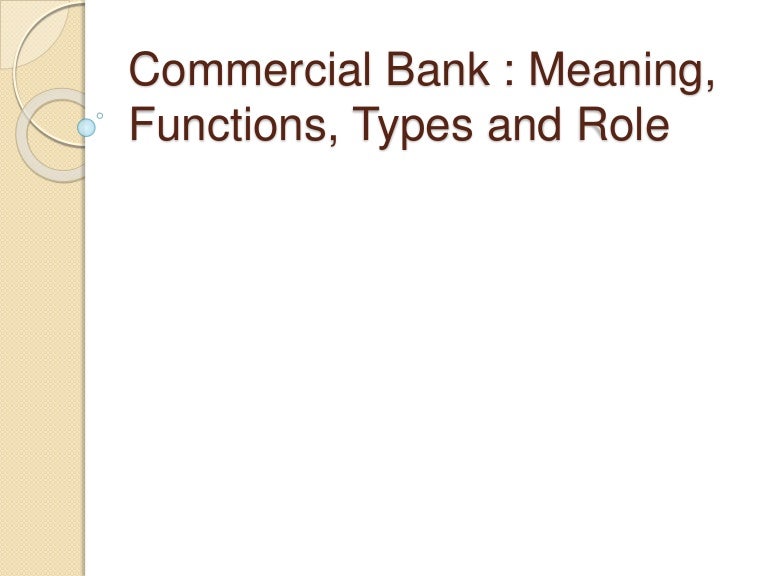 Commercial Bank