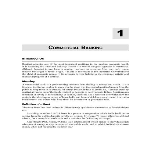 Commercial banking