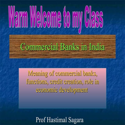 Commercial banks in india ppt