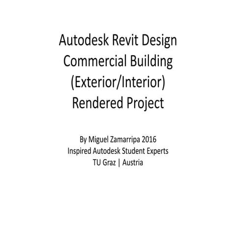 Autodesk Revit Commercial building design | PPTX