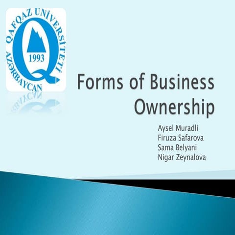 Forms of Ownership