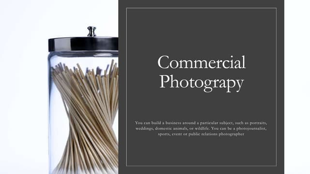 Commercial photography