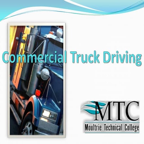 Commercial truck driving power point