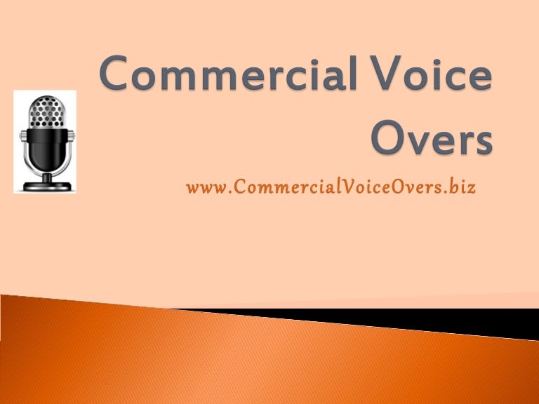 Commercial voice overs