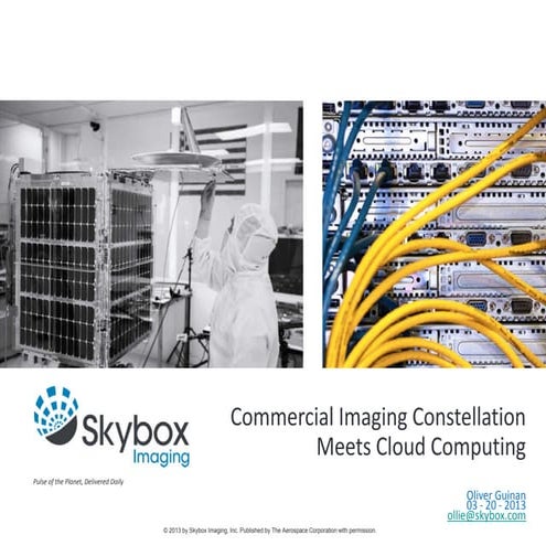 Commerical imaging constellation 
