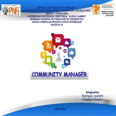 Comminity Manager