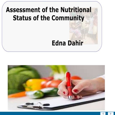 Comminity nutritional assessment