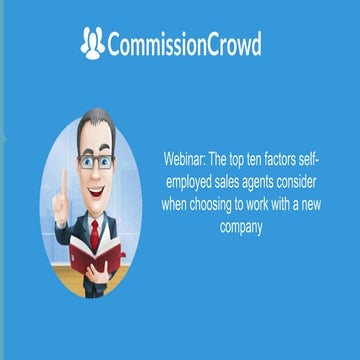 Commission crowd the top ten factors a self-employed sales agent ...